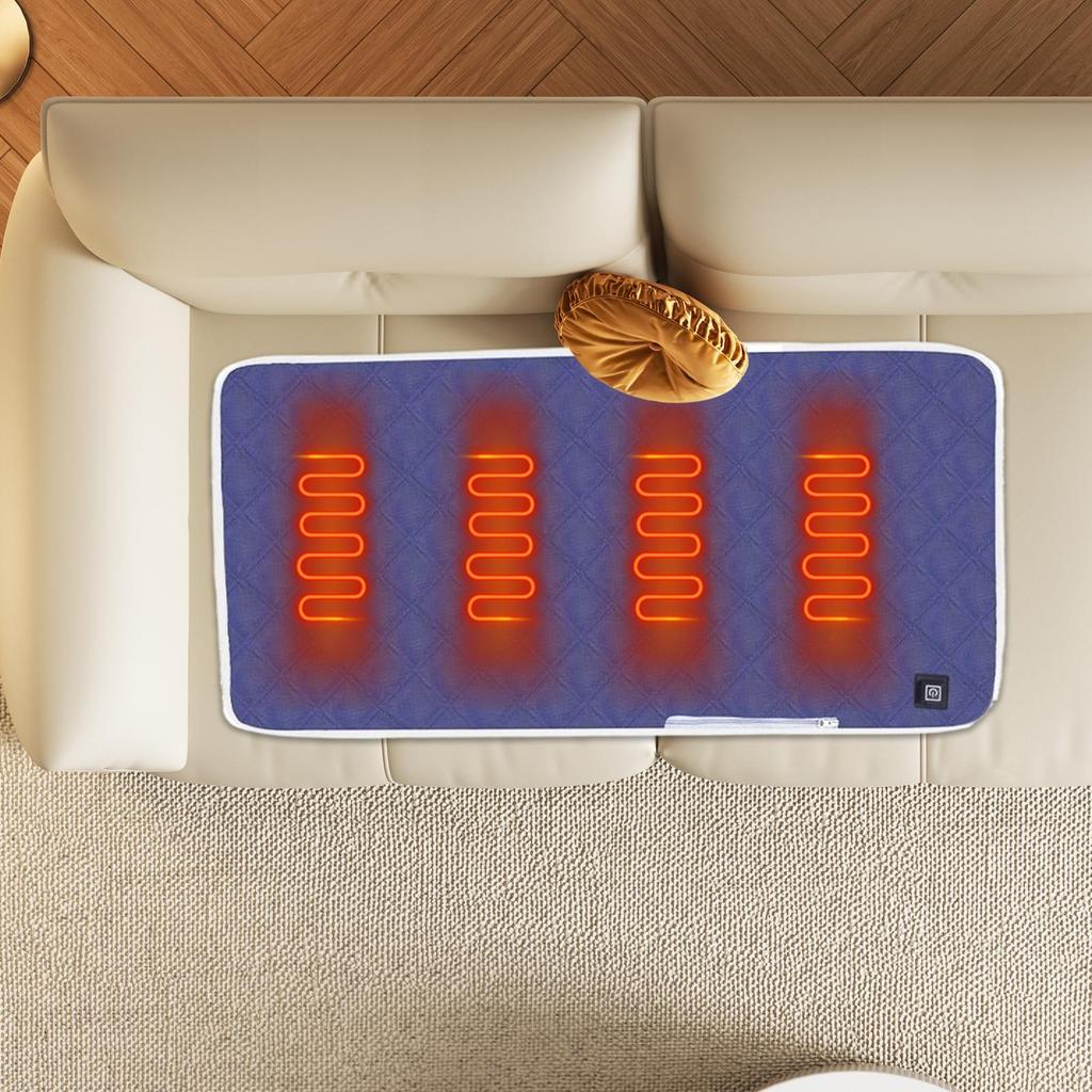 Seat Heating Pad Adjustable USB Stadium Seat Heat Cushion Electric Warmer For Lumbar Back Thigh Hip Massage Fishing Picnic