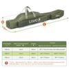 Lixada 130cm Portable Foldable Fishing Rod Case, Fishing Rod and Reel Storage Bag, Fishing Gear Organizer, Rod Case