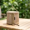 Mesh Paper Towel Case Oxford Cloth Zippered Breathable Roll Dispenser Khaki