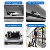 Outdoor Portable Wheel Chair Old People Hand Push Travel Trolly Foldable Wheelchair With Footrest Armrest Ultra Lightweight