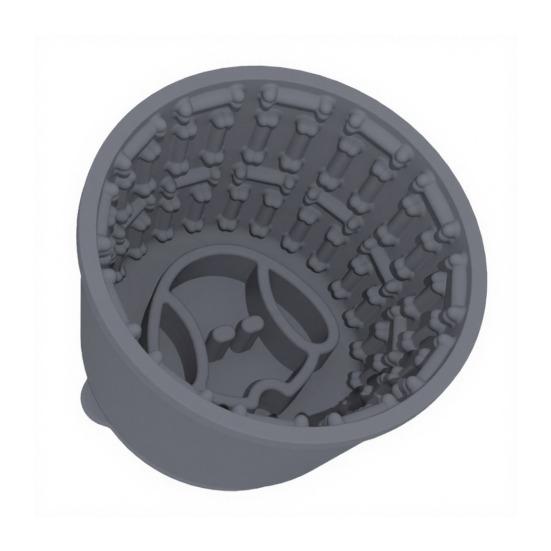 Köpek Yavaş Mama Kabı Yalama Kasesi Sağlıklı ve Sakin Beslenmeyi Teşvik Eder Dokuya Sahip Silikon Köpek Kasesi Emişli Tüm Köpek Boyutları İçin Bakım ve Mama Zamanı