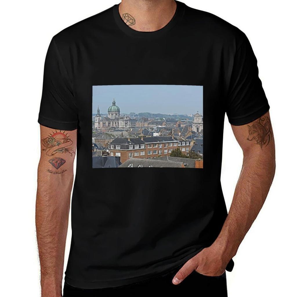 Overlooking Namur Belgium Tshirt Summer Casual Loose Tshirt