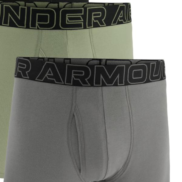 Under Armour Lettered Stretch Boxer Briefs 3-Pack Men Underwear 1387425-709