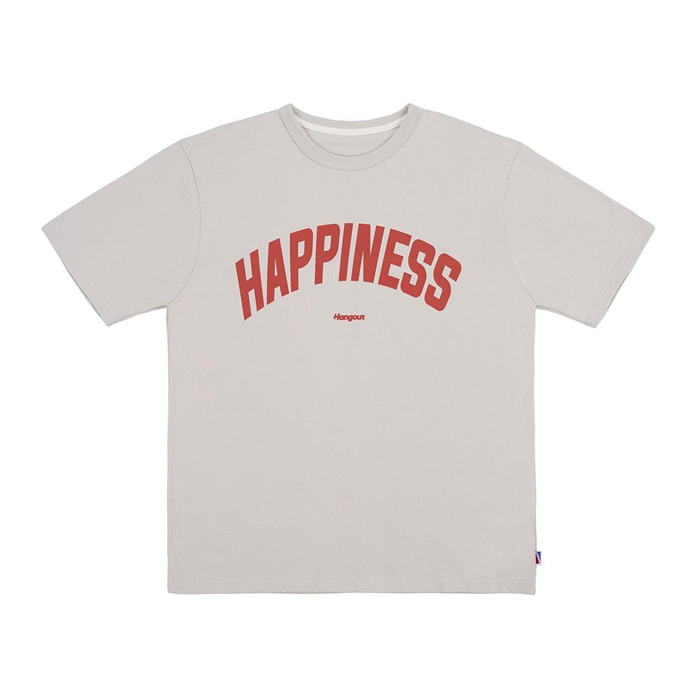 Hangout Navy Happiness T-Shirt (Cool Gray) Gray/L