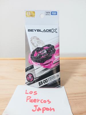 BEYBLADE X BX-00 Colmillo de Mamut 2-80E Revestimiento Metálico Negro