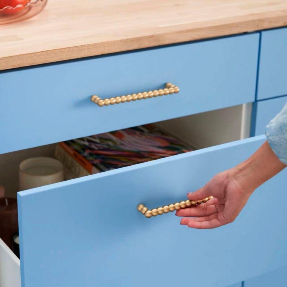 Small Round Ball Hardware Handle Solid Brass Cabinet Drawer Knobs Multipurpose
