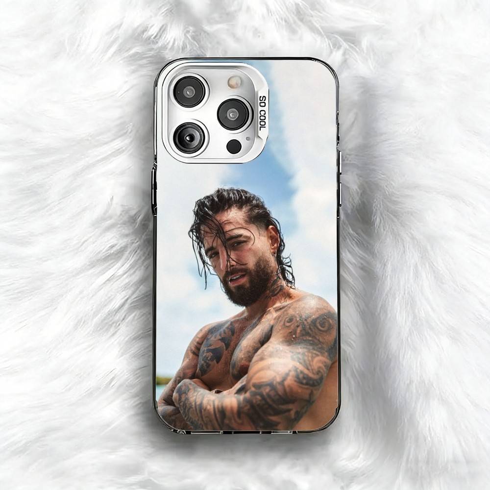 

HAWAI Singer M-Maluma Phone Case For iPhone 16 17 15 14 12 13 Pro Max Black Color Shockproof Cover iPhone17promax