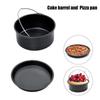 Tigaie pentru prăjituri antiaderentă de 6/7/8 inch, sigură pentru cuptor și friteuză cu aer, ustensile de copt cu mânere, multifuncțională pentru pizza, prăjituri, deserturi, tavă de copt, tavă pentru chec
