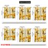2D Flat Printing 2pcs Yellow Flower Butterfly Print Curtains Polyester For Living Room Kitchen And Dining Area Decor Privacy