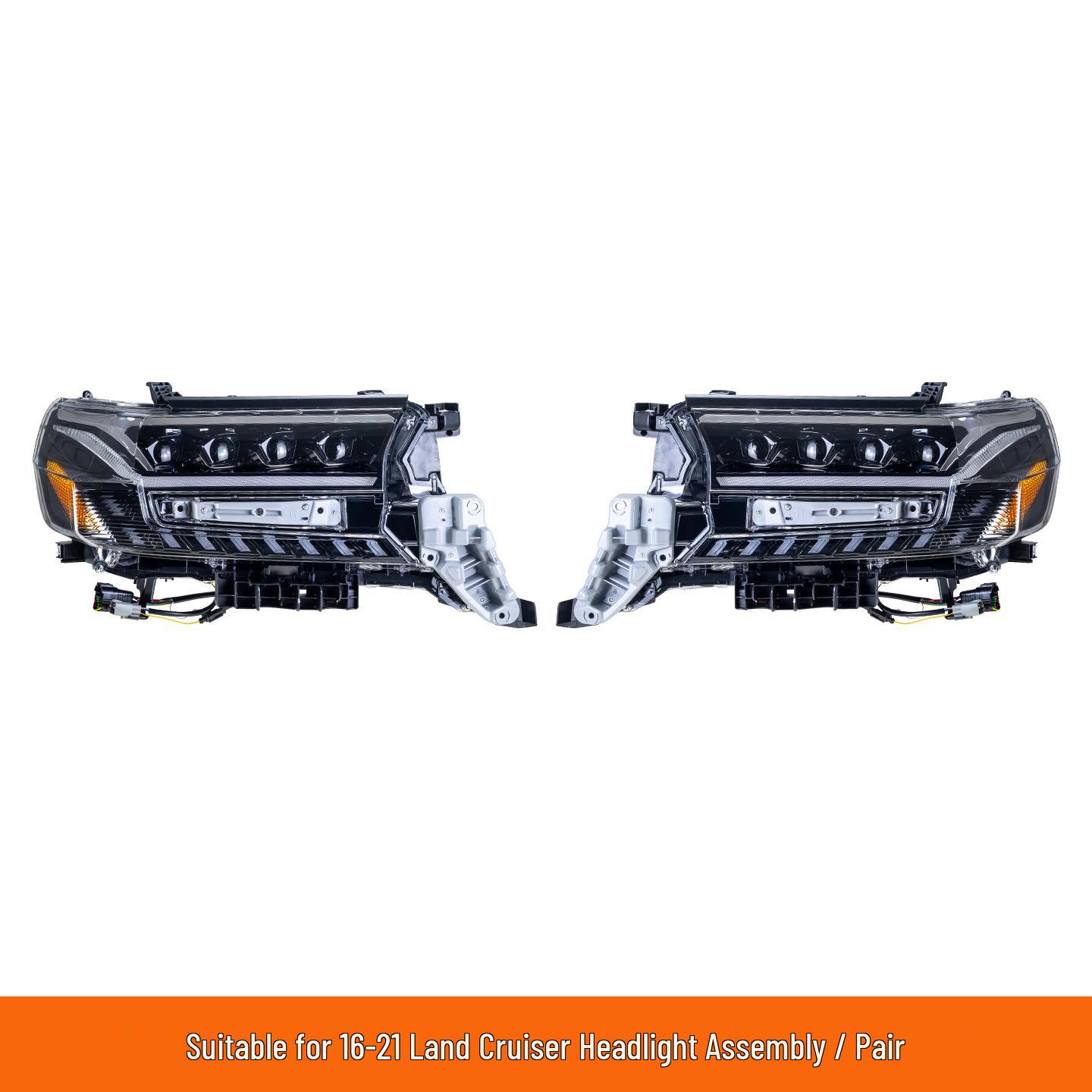 Светодиодная светодиодная сборка фары для 2016-2021 LC200 Land Cruiser Pair