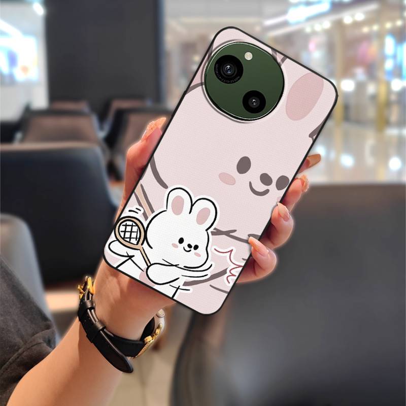 Couple Anti-dust Phone Case For Sharp Aquos R9/SH-51E Anti-knock Silicone Protective Durable Dirt-resistant TPU Graffiti