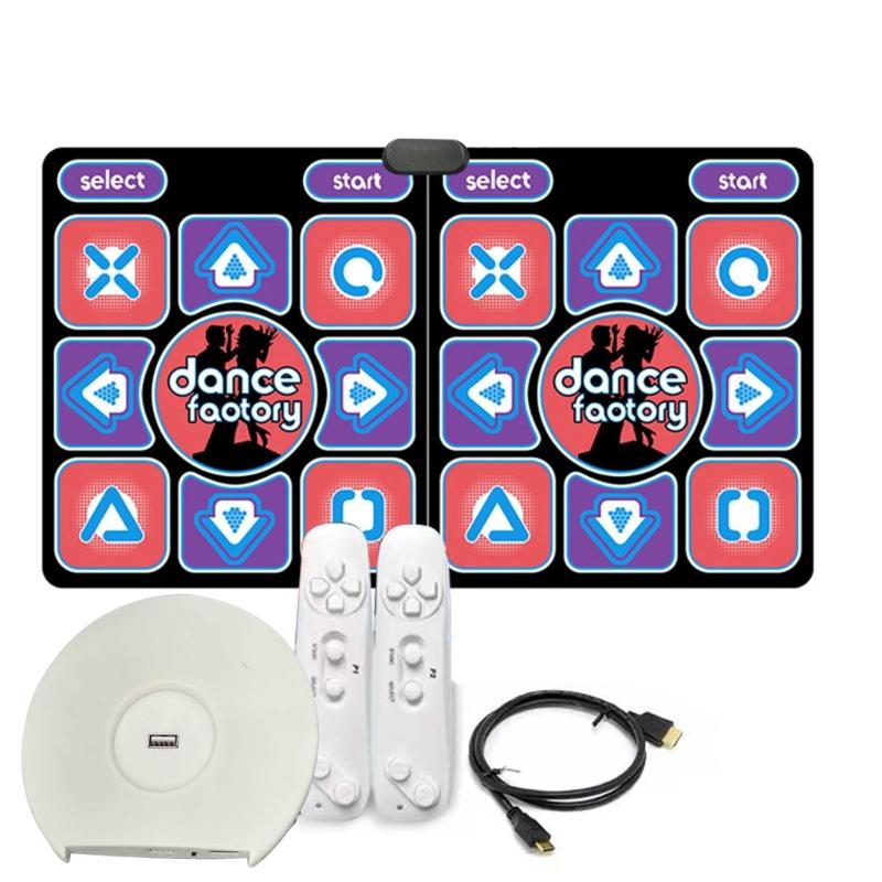 Music & Dance Mat,Two-Person Interactive Mat with TVset, computer, motion sensing game, controller and controller