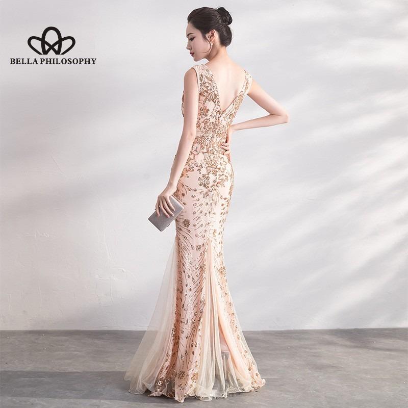 Evening Dress New Banquet Elegant Long Sexy Fishtail Toasting Dinner Dress Cocktail Party Long Dress