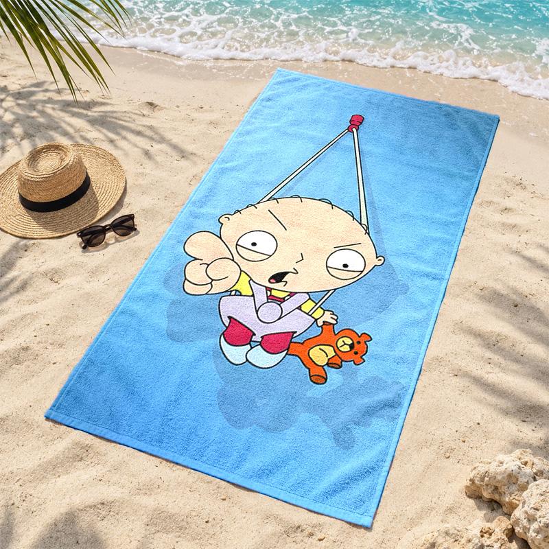 Family Guy Microfiber Beach Towel Quick Dry Sand Free Lightweight Beach Towels for Travel Swimming Camping