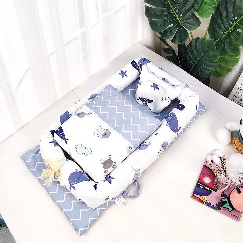 Portable Bionic Baby Crib: Removable, Washable, and Isolated Sleeping Bed for Newborns