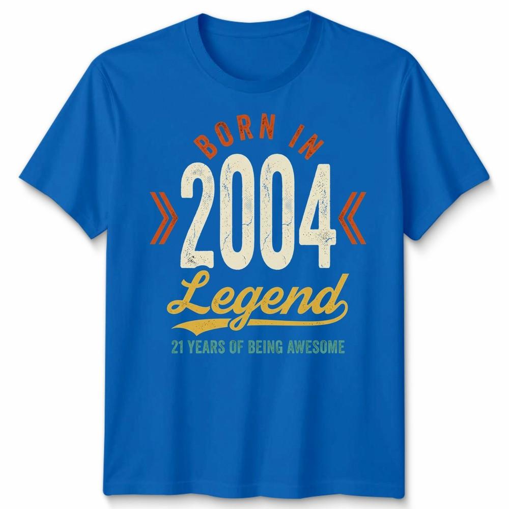 21st Birthday Unisex T Shirt 21 Years Of Being Awesome Legend Born In 2005 Funny