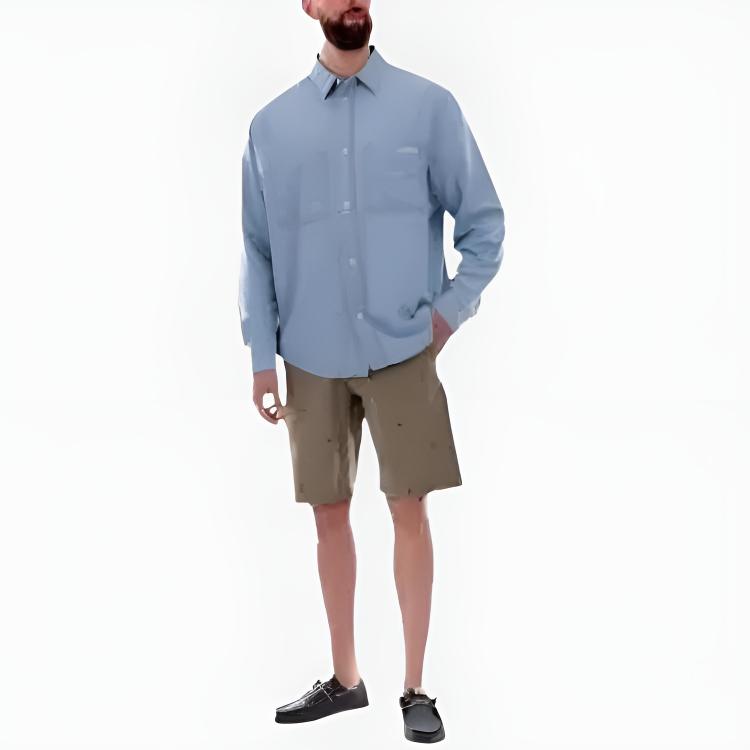 Calvin Klein Button-Down Collar Shirt Men tops J30J3265591AA