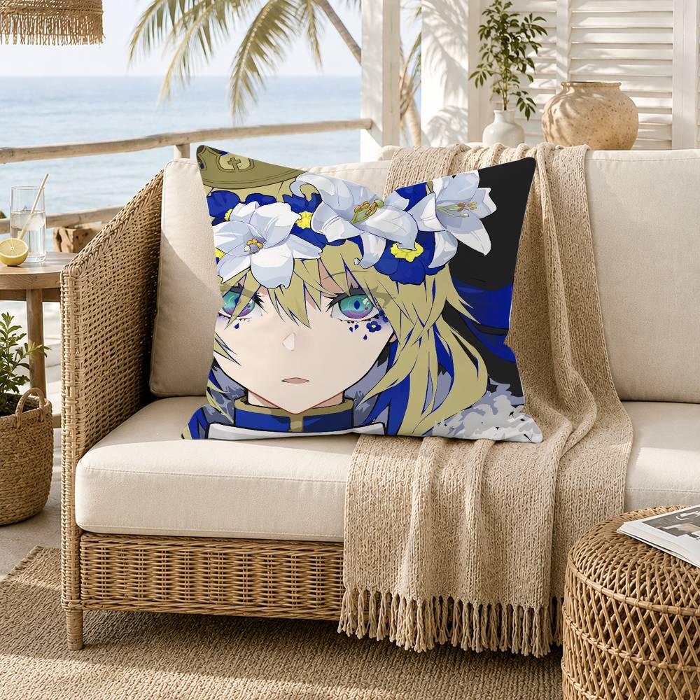 Saber Artoria Pendragon Fate Grand Order FGO Pillow Case for Sofa Living Room Home office Decor Protective Cover