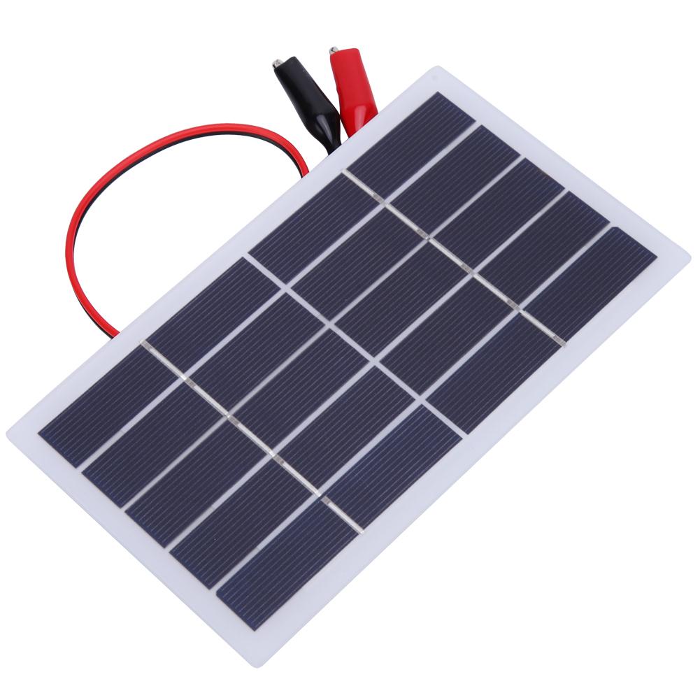 2W 5V Polycrystalline Silicon DIY Using Solar Panel Lightweight with Clip 173x99x2MM(2W 5V Clip )
