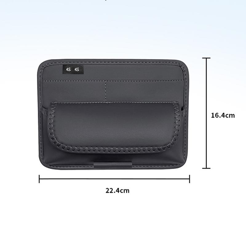 Car Sun Visor Organizer Universal Visor Panel Storage Bag PU Leahter Multi-Pocket Auto Storage Pouch Glasses Box