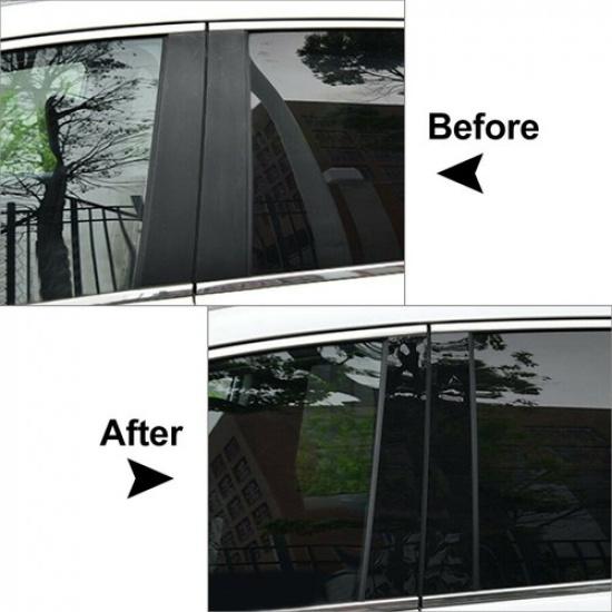 Pillar Posts Door Trim Covers FIT FOR TOYOTA Tundra 2007-2020 Black(4pcs/Set)