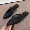 2024 New Summer Women's Muller Shoes Flat Bottomed Women's Comfortable Open Heel Casual Outdoor Breathable Slippers Slip On