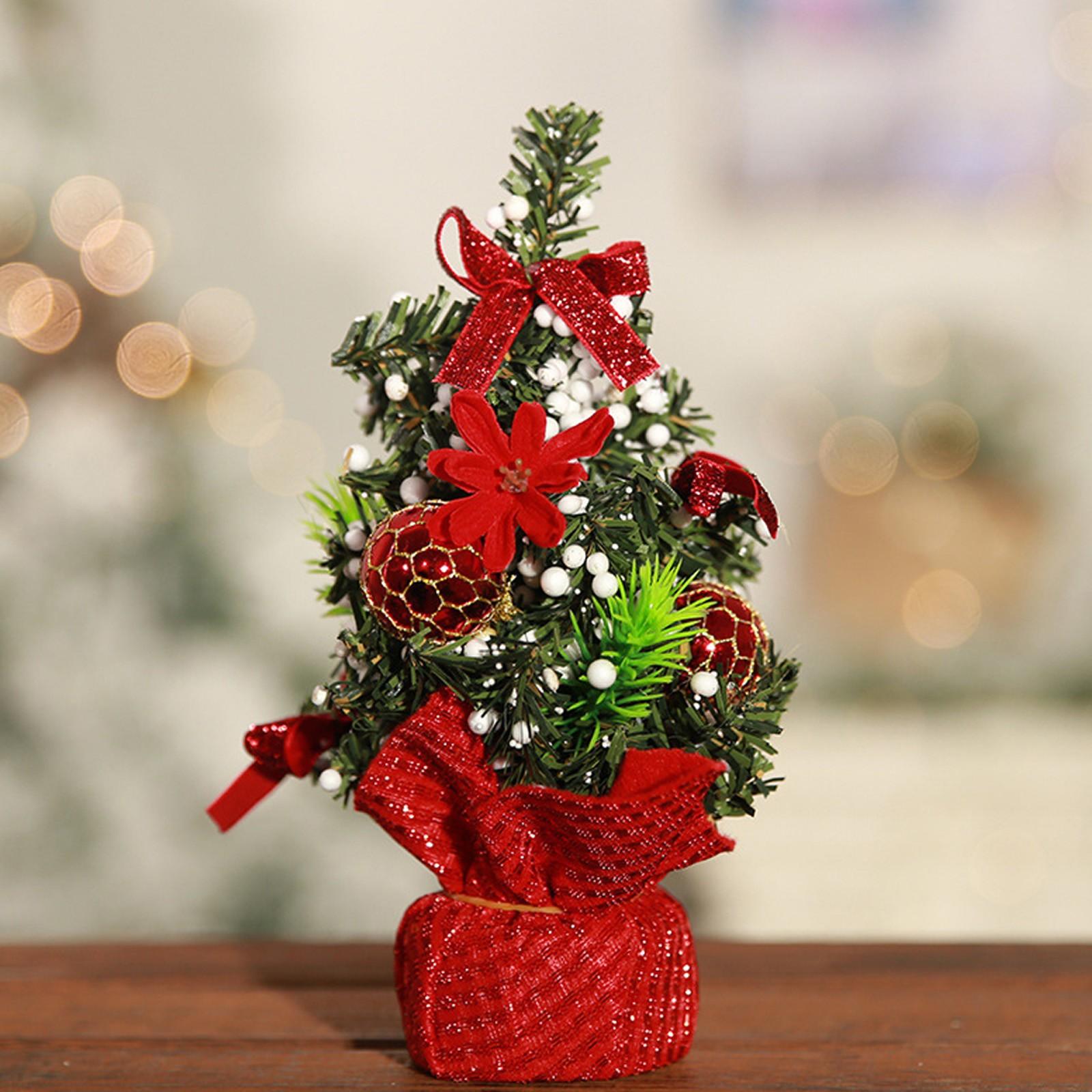 

Christmas Tree Mini Pine Needle Trees 2025 Christmas Decoration for Home 2025 New Year Gft Xmas Table Ornament Small Xmas Tree One Size