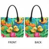  Cute Duck Print Tote Bag Casual Large Capacity Daily Handbag