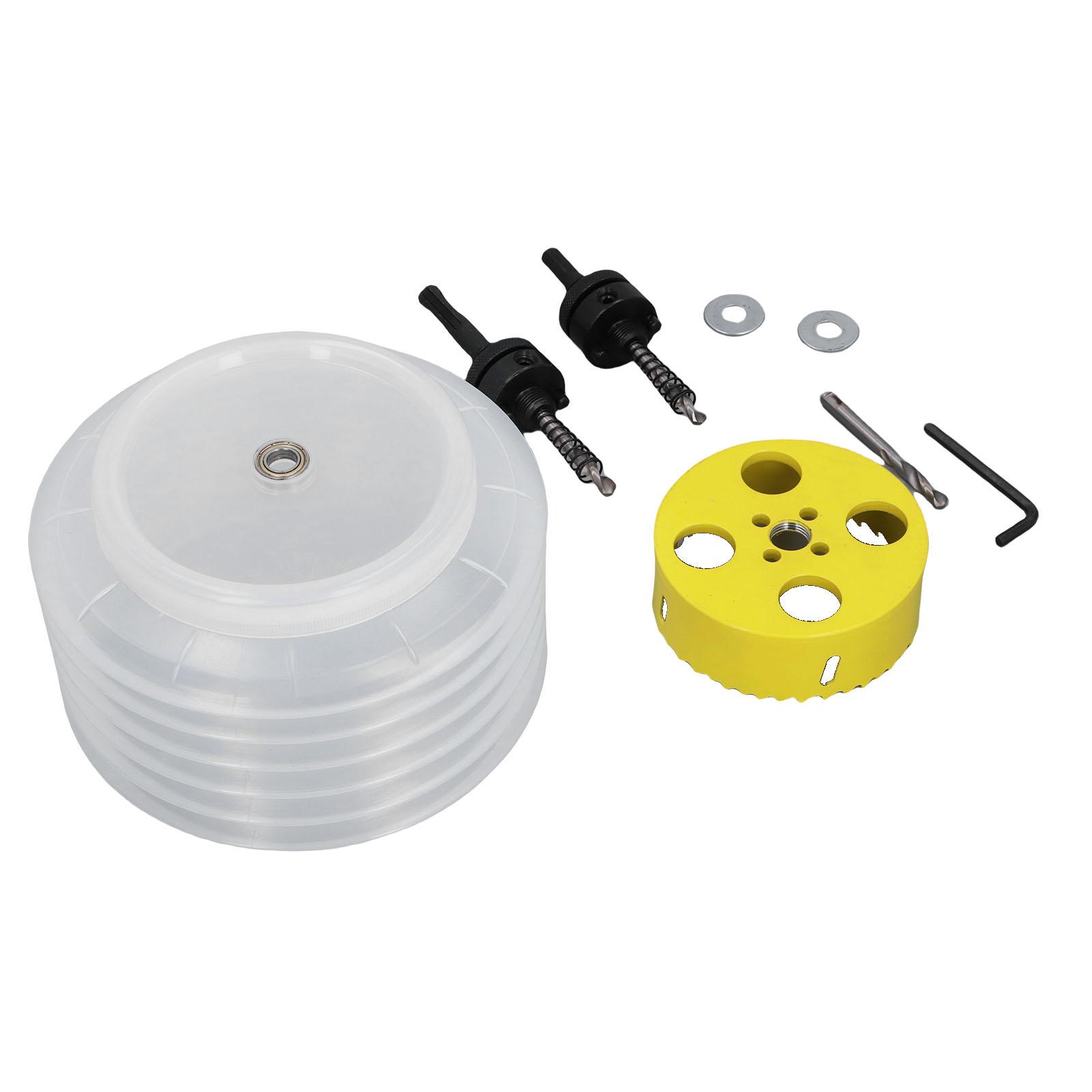 

Hole Saw Kit 4 1 4 Bimetallic Cutter 6 1 4 Inch Dust Bowl for Recessed Light Installation Wood Metal PVC Plastic Yellow