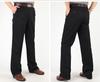 Men’s High Waist Cotton Pleated Loose-Fit Pants for Spring & Autumn