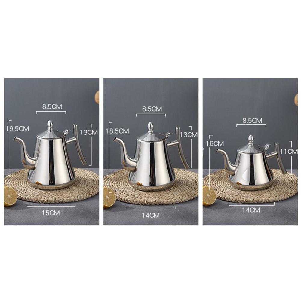 Kitchen Stainless Steel Teapot Infuser Coffee Pot Induction Cooker Kettle