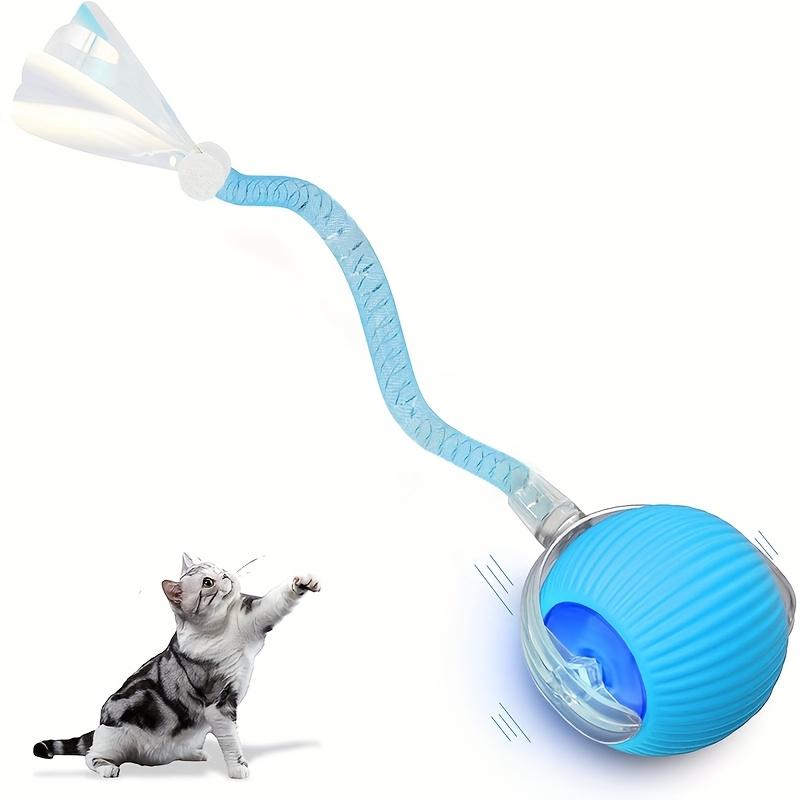 Smart Interactive Cat Toy Ball with Rope - Durable Silicone Self-Playing Pet Toy for Indoor Cats