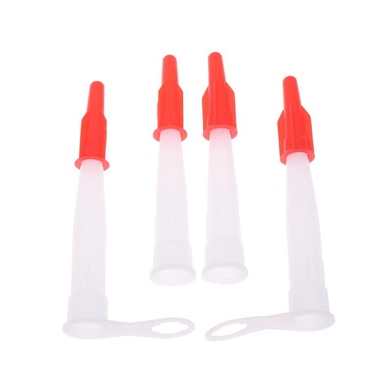 10Pcs Spare Silicone Nozzle Sealant Tool Kit Re-Sealable Mastic Cartridge Spare Nozzles Screw Cover For Caulking Pipes