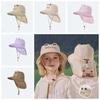 Anti-Splash Water Kids Sunshade Hat Windproof Rope Cartoon Sunscreen Basin Cap  Sport