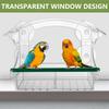 Window Bird Feeder Acrylic Clear Bird House with 4 Suction Cups Large Capacity Outdoor Bird Feeders Transparent Food Dispenser