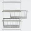MUJI Stainless Steel Unit Shelf with Additional Wire Basket for 56cm Wide Shelves (Product Code 83922160)
