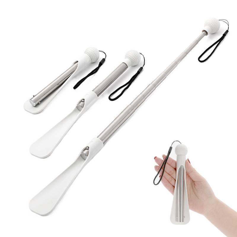 Teleskop-Schuhanzieher aus Edelstahl: Schuhabzieher und -heber mit langem Griff Artefakt