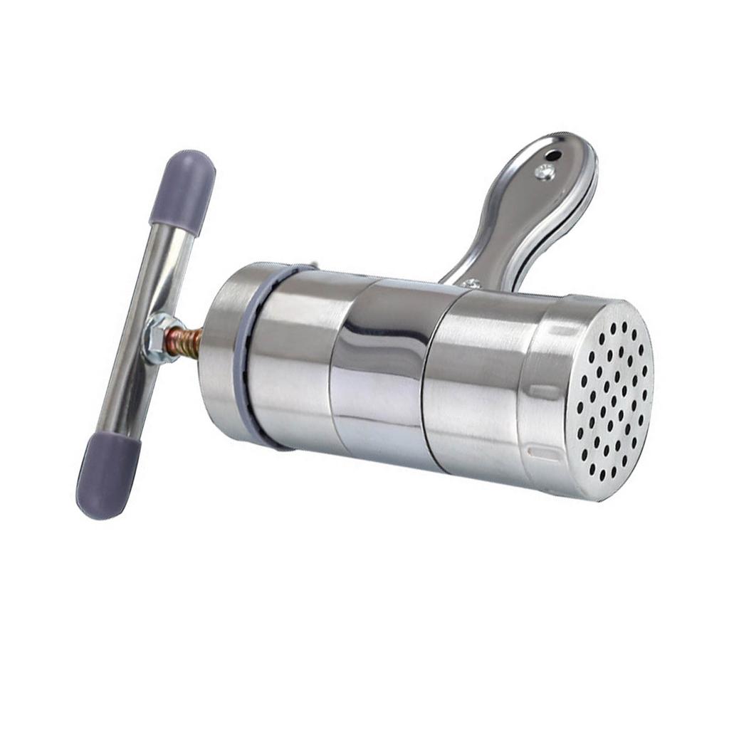 Manuell presse pastamaskin rustfritt stål håndvridningsmaskin for nudler med 5 nudelformer