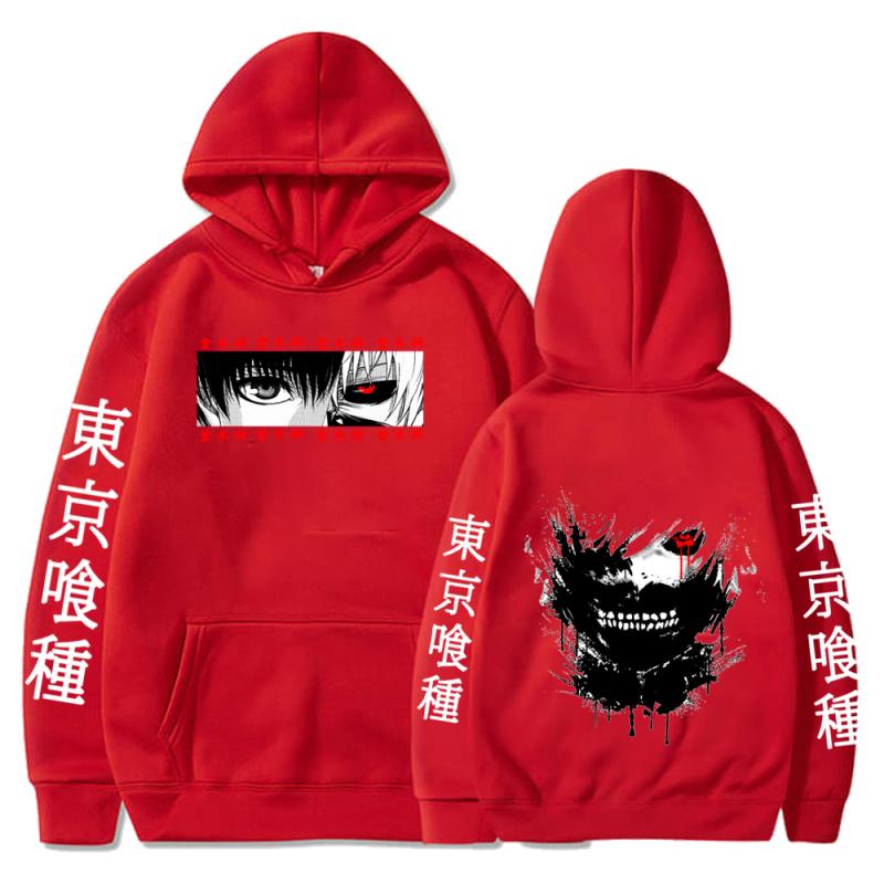 

Anime Tokyo Ghoul Hoodies Ken Kaneki Graphic Printed Sweatshirts Men Casual Hip Hop Streetwear Couple Oversized Y2k Pullovers Loose Hoodie XXXL помаранчевий