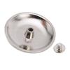 5 Set 30mm Decorative Flower Screw Back Buttons Vintage Screw Buttons with 4.5mm Screws Silver for PU Leather DIY Zinc Alloy