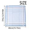 12Pcs/Set Sweat Absorbent Pocket Plaid Square Towel Men's Cotton Handkerchiefs  Wedding Season