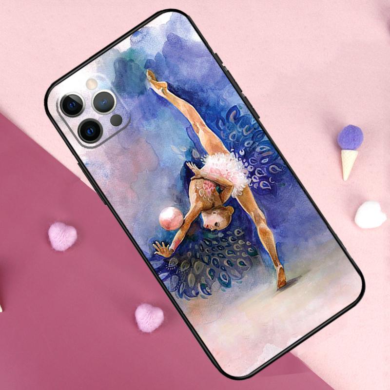 

Масляная живопись Гимнастика Чехол для телефона Для iPhone 17 Pro Max 11 14 15 16 Pro Max Plus 12 13 Mini 17 Air 16e Задняя крышка iPhone 17 Air