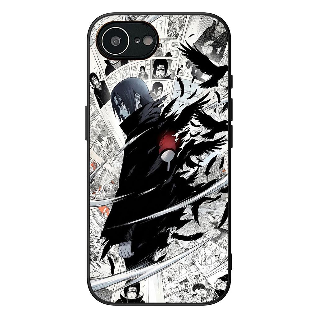 Itachi Uchiha Naruto Akatsuki Phone Cover Case for Apple iPhone 16 15 14 Plus 13 12 Mini 17 Pro Max + ProMax 16E Air 16+ Casing