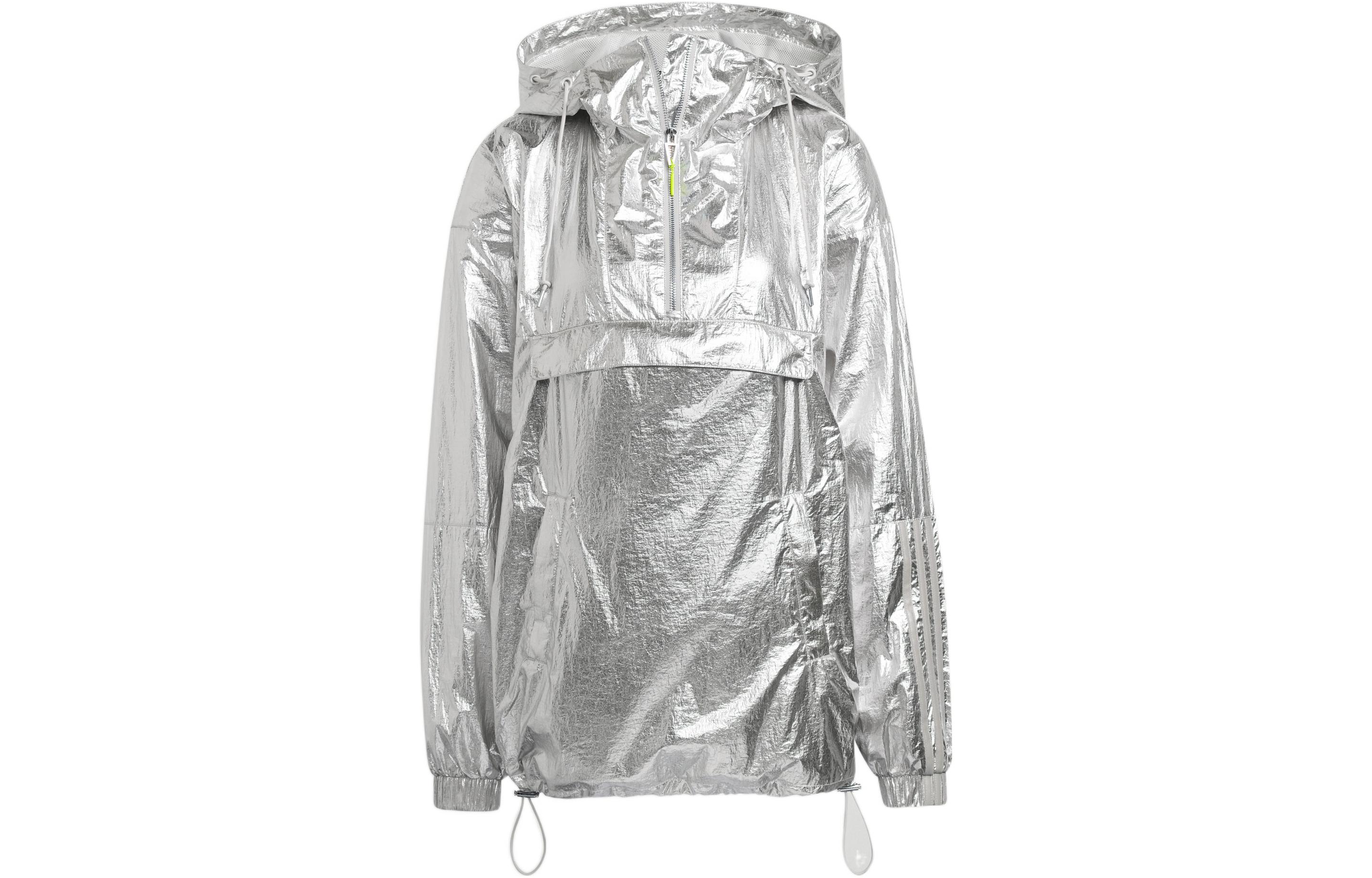 Adidas Originals Jackets Unisex Silver Hooded Moderate Other HN5854 M