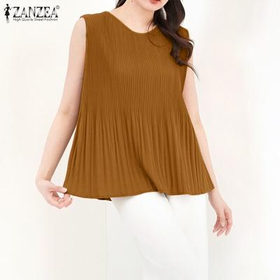 Damen Casual Rundhals Lose Sommer Ärmellose Tank Tops