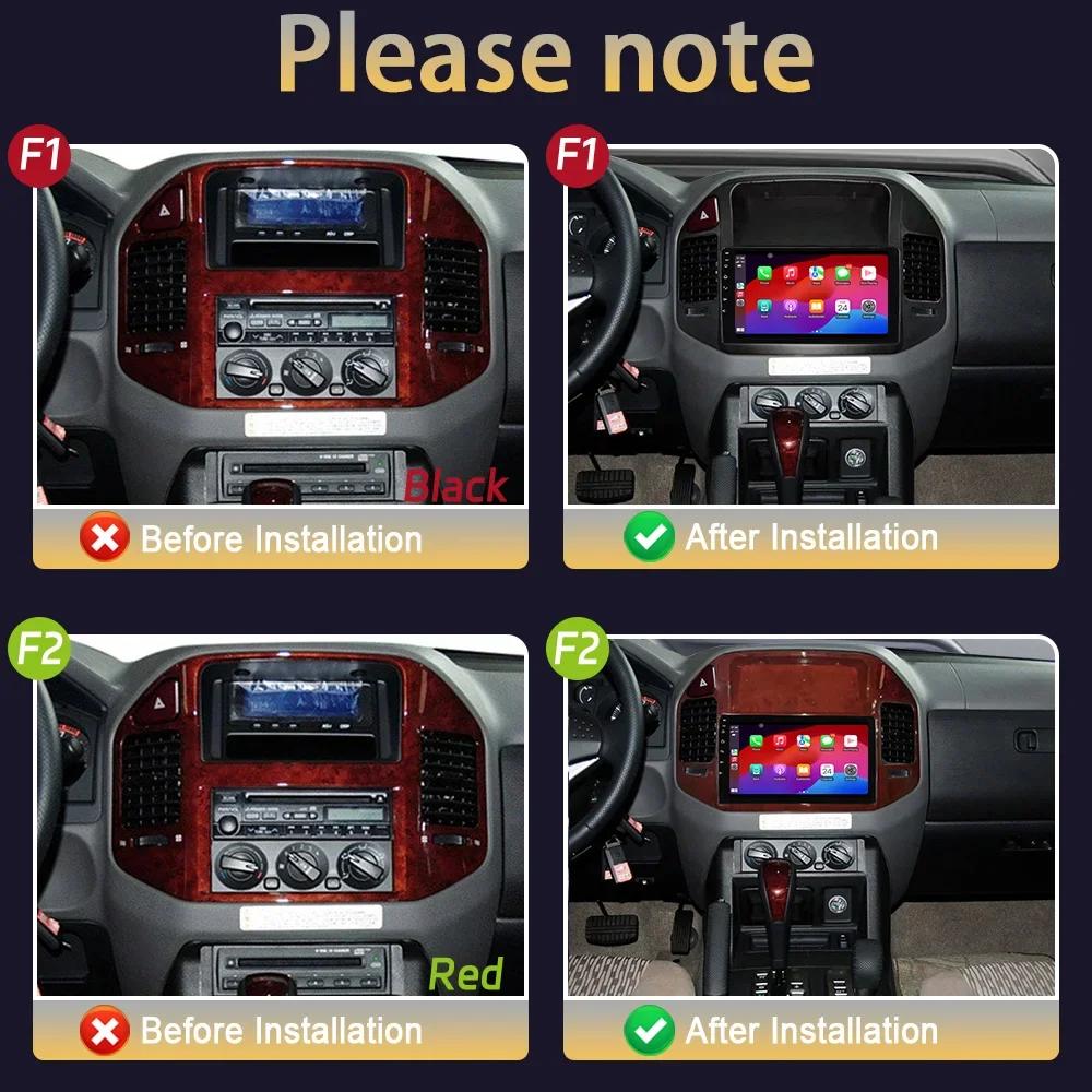 For Mitsubishi Pajero 3 V70 V60 1999-2006 Car Android 13 Radio Multimedia Navigation Stereo 4G GPS Auto Head Unit 2 Din Screen