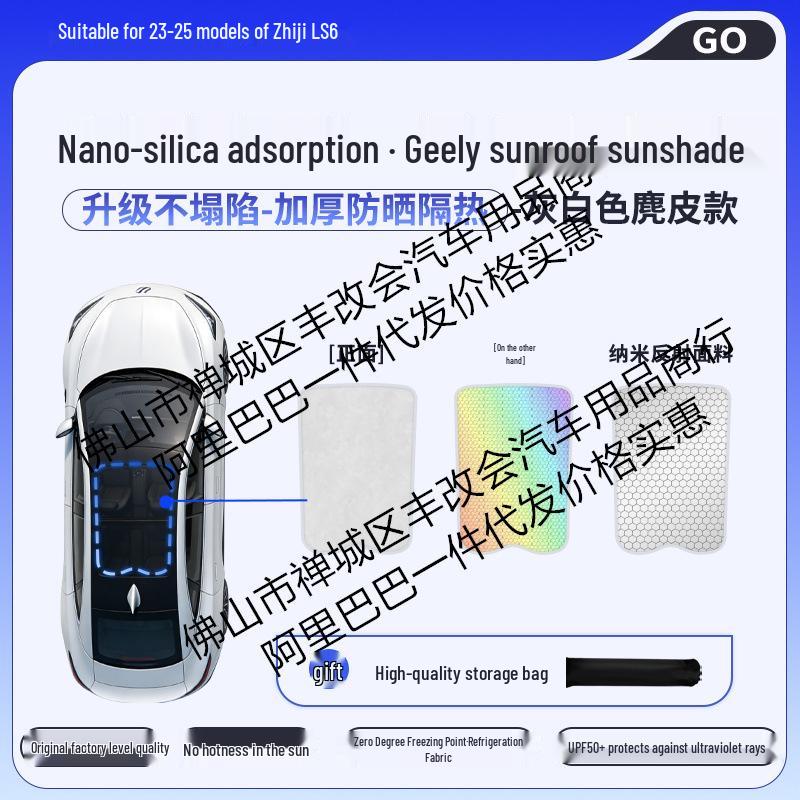 IM LS6/L7 Silicone Honeycomb Color-Changing Sunroof Sunshade for Heat Insulation and Car Roof Glass Protection