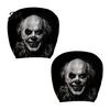 Anti-fouling Car Seat Protectors 2Pcs Ghost Face Headrest Covers, Halloween Horror Decorations, Easy Installation Sleeves Universal Fit Washable