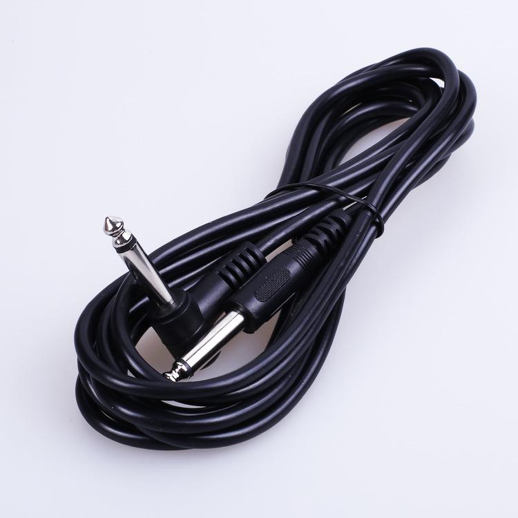Silent Electric Guitar Cable, Black, 6m/3m, Angled Head, Noise Reduction Shielded, for Acoustic/Electric Guitar.