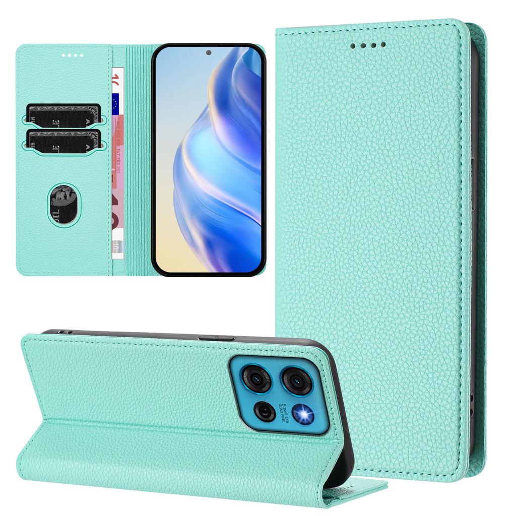 For Motorola Moto G75 5G Wallet Case RFID Blocking Litchi Texture Leather Mobile Cover